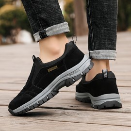 Fashionable Lightweight Comfortable Durable Outdoor Casual Sports Shoes | Low-top Faux with Fabric Inner, Rubber Sole, Slip-on Closure, Suitable for All Seasons and Daily Wear