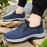 Men'S & Unisex Large Size Slip-On Sneakers | Low-Top Dad Shoes with Cushioned Upper & PVC Sole, Comfortable Walking Shoes for Seniors & Heavy Walkers - All-Terrain Traction, Easy On/Off, Available in Wide Widths