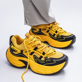 Trendy Ins Thick-Soled Niche Shoes | Casual Men'S Shoes Size 39, Upper, PVC Sole, Fabric Insole, Slip-On Closure, All-Season