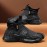 Men's Mid-Top Outdoor Large Size Trendy Versatile Thick-Soled Wear-Resistant Fashion Casual Sneakers