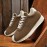 Men's All-Season Thick-Soled Sneakers - Non-Slip PVC Sole & Cushioned Insole, Low-Top Lace-Up Casual Shoes for Gym,, Casual Attire - Heavy-Duty Durable Round Toe Design (Compatible with all Foot Types)