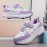 Women'S & Men'S All-Terrain 4-Wheel Roller Skates with 4-Wheel System - Low-Top EVA Upper & TPR Sole, Breathable Lace-Up Design for Outdoor/Indoor Use - Casual & Sporty All-Terrain Shoes (/Pink/) - Ideal Gift for Couples, Pink/