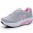 Women'S Platform Sneakers - Bright Pink Lace-Up Shoes with Cushioned EVA Sole, Non-Slip Rubber Outsole for Gym, Everyday & Formal Events - All-Season Athletic Footwear for Women, Gym Shoes, Sleek Shoe Design, Durable PVC Insole
