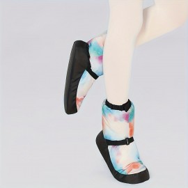 Dance Warm-up Shoes, Soft Sole Dance Practice Warm-up Shoes, Professional Thickened Daily Training Winter Dance Warm Shoes