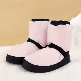 Dance Warm-up Shoes, Soft Sole Dance Practice Warm-up Shoes, Professional Thickened Daily Training Winter Dance Warm Shoes